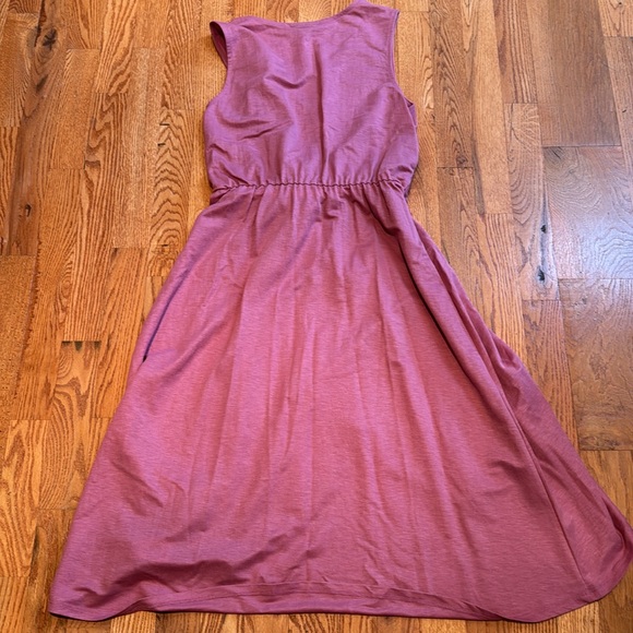 Collection by Bobeau pink rayon/nylon blend midi dress size small - Picture 5 of 5